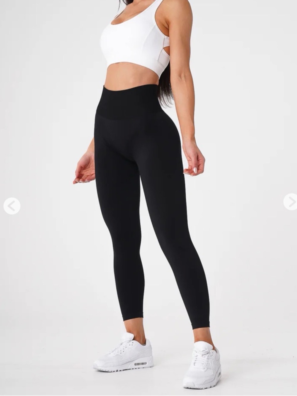 NWT Black High-Waist Compression Leggings